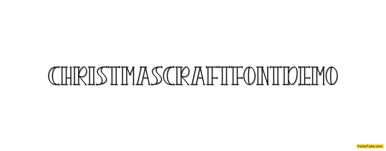 CHRISTMAS CRAFT - Personal Use Font