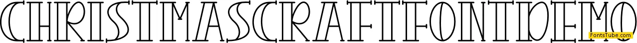 CHRISTMAS CRAFT - Personal Use Font