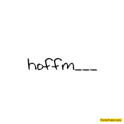 Hoffmanhand Font
