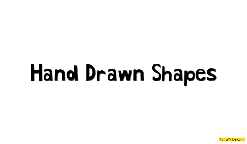 Hand Drawn Shapes Font