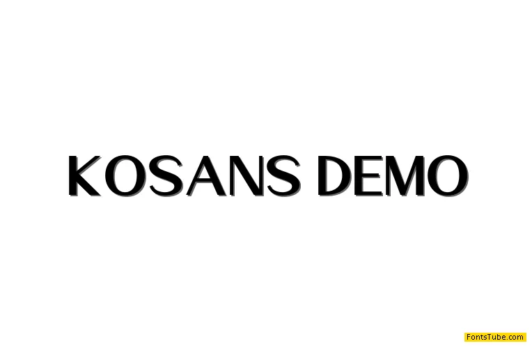 Kosans DEMO Font