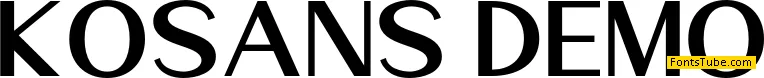 Kosans DEMO Font