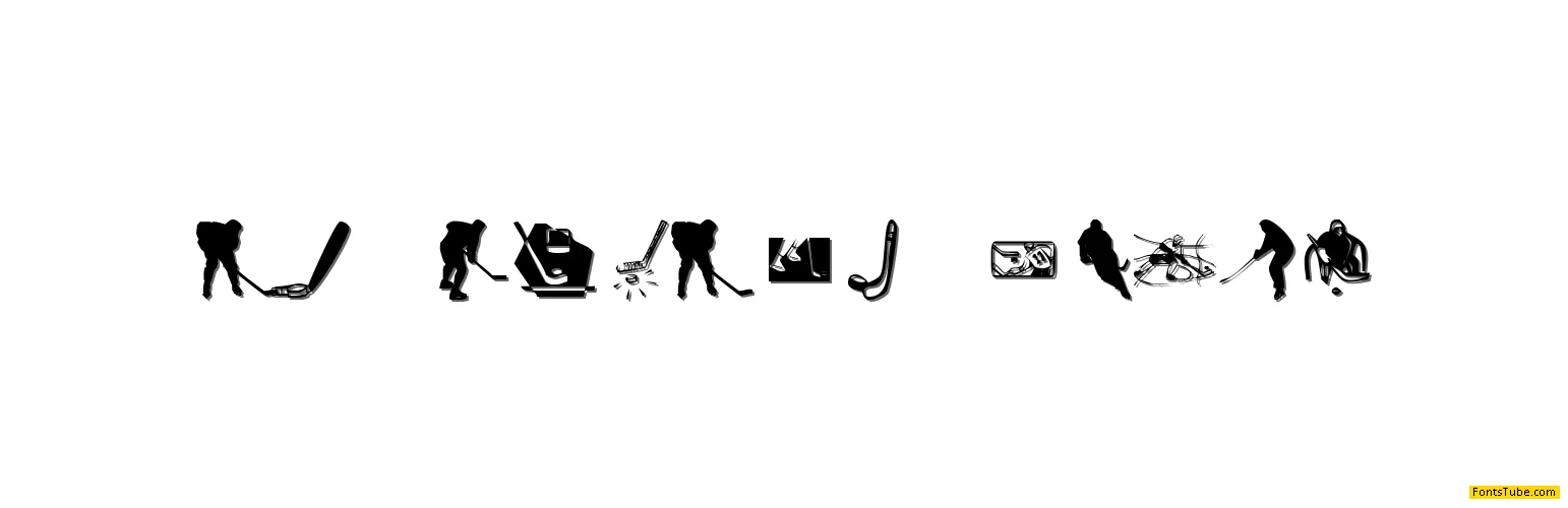 KR Hockey Dings Font