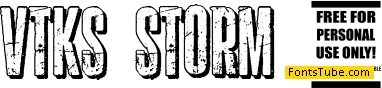 vtks storm 2 Font