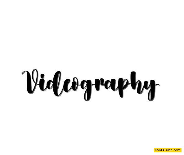 Videography Font