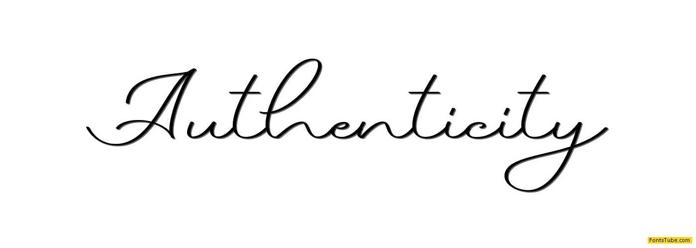Authenticity Font