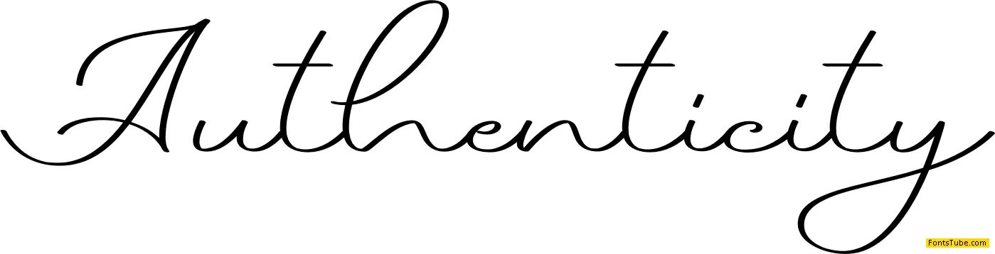Authenticity Font