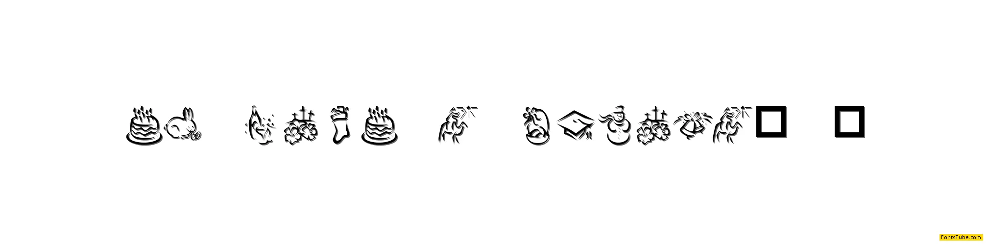 KR Pick A Holiday 2 Font
