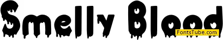 Smelly Blood - Personal Use Font