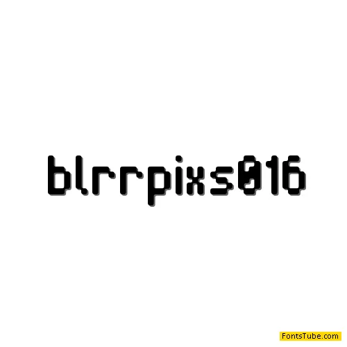 Blrrpix Font
