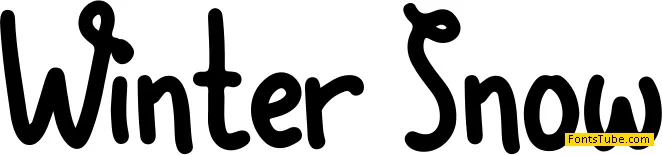 Winter Snow Font