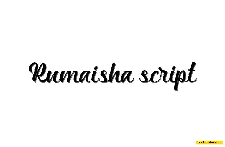 Rumaisha script Font