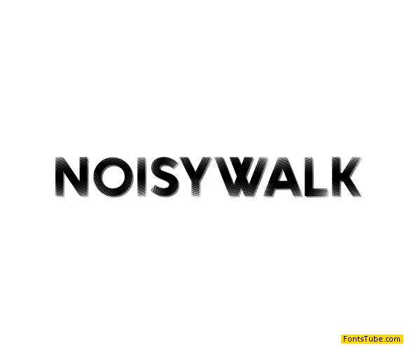 Noisy Walk Font
