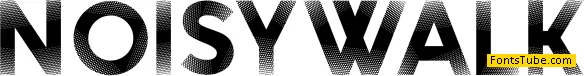 Noisy Walk Font
