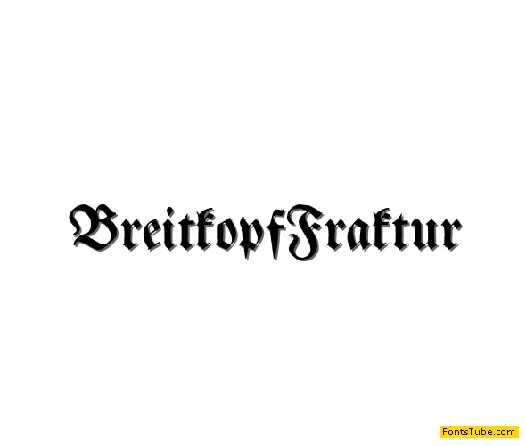 Breitkopf Fraktur Font