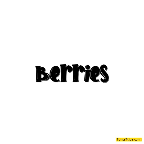 Berries - Personal use Font