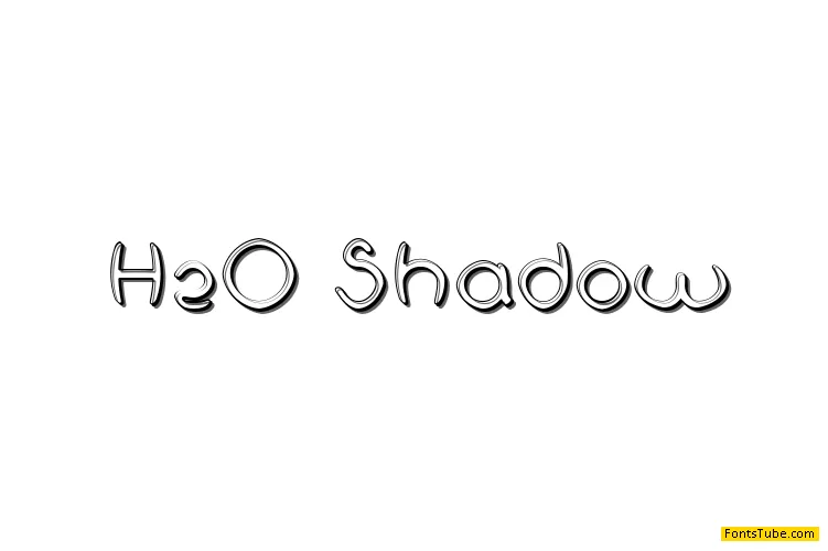 H2O Shadow Font