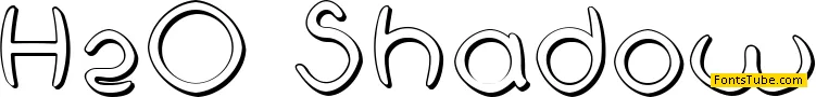 H2O Shadow Font