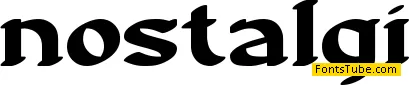 Nostalgia BRK Font