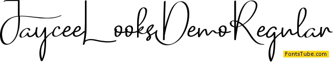Jaycee Looks Demo Font