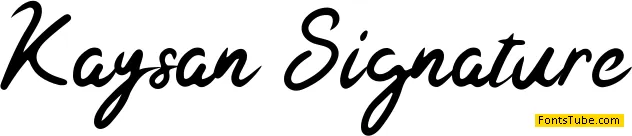 Kaysan Signature Font