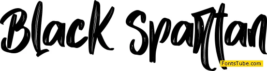 Black Spartan - personal use Font