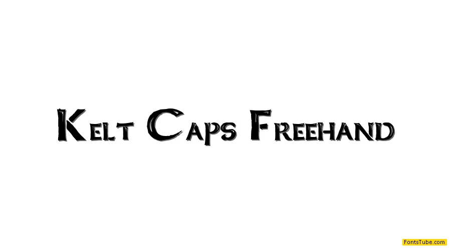 Kelt Caps Freehand Font