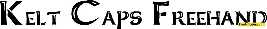 Kelt Caps Freehand Font