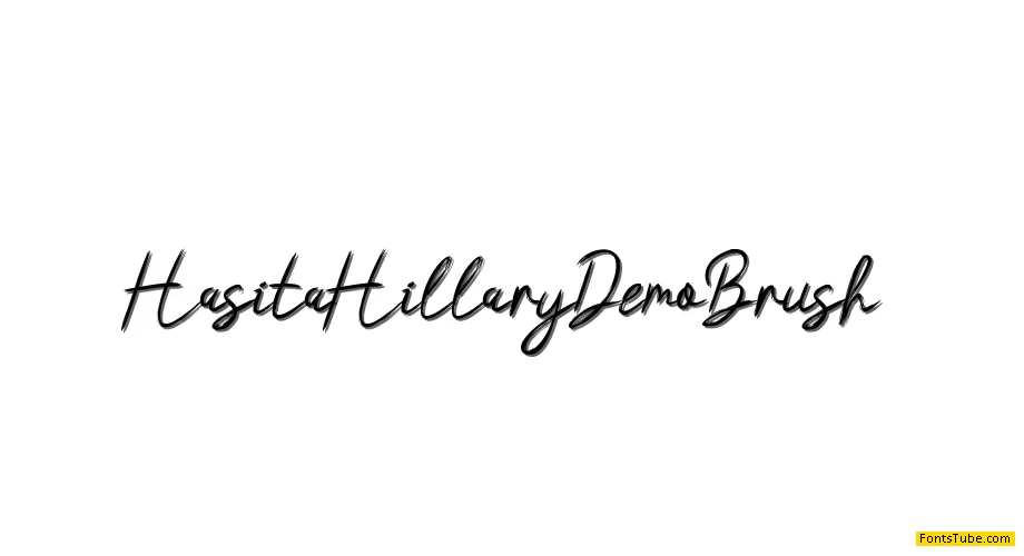 Hasita Hillary Demo Font