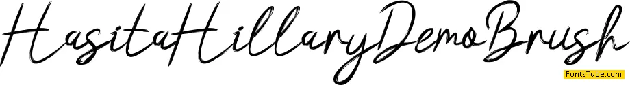 Hasita Hillary Demo Font