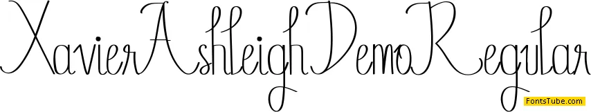 Xavier Ashleigh Demo Font