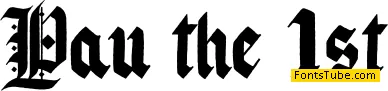 Pau the 1st Font