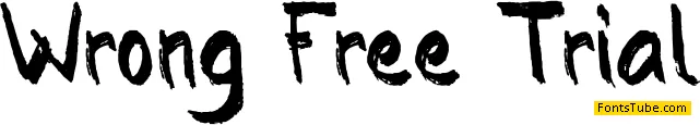Wrong Free Trial Font