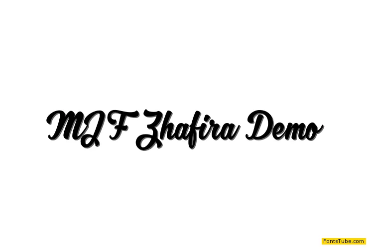 MJ Zhafira Demo Font