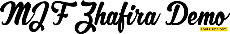 MJ Zhafira Demo Font