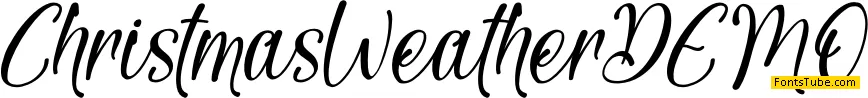 Christmas Weather - Personal Us Font