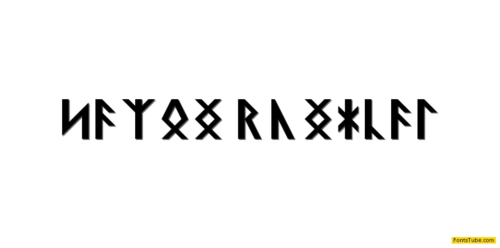 Saxon Runical Font