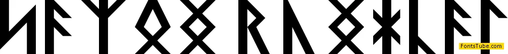 Saxon Runical Font