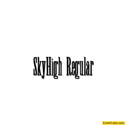 Sky High Font