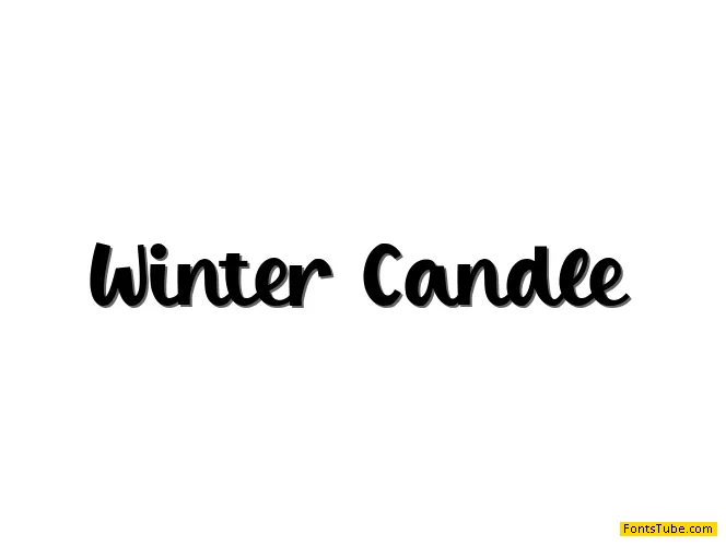 Winter Candle Font