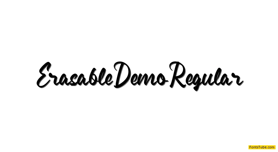 Erasable Demo Font