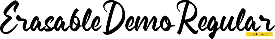 Erasable Demo Font