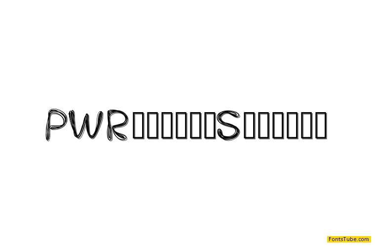PWRoundedScratch Font