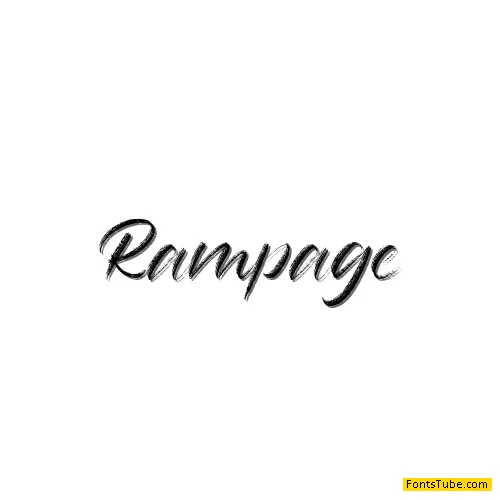 Rampage Brush Font