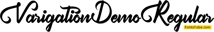 Varigation Demo Font