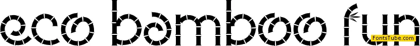 Eco Bamboo Fun Font