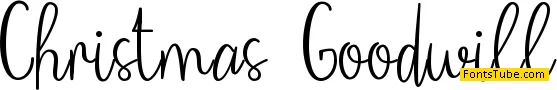 Christmas Goodwill Font