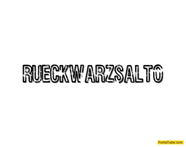 Rueckwarzsalto Font