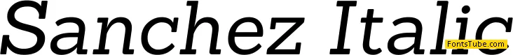 Sanchez Font Family