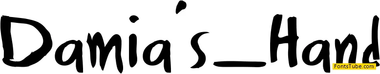 Damia's Hand Font